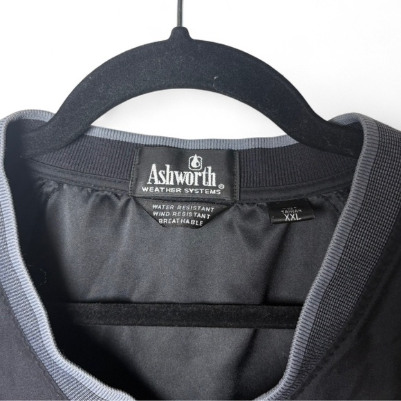 Ashworth XXL Black Maryland Terps Windbreaker Pullover Jacket - Picture 6 of 6